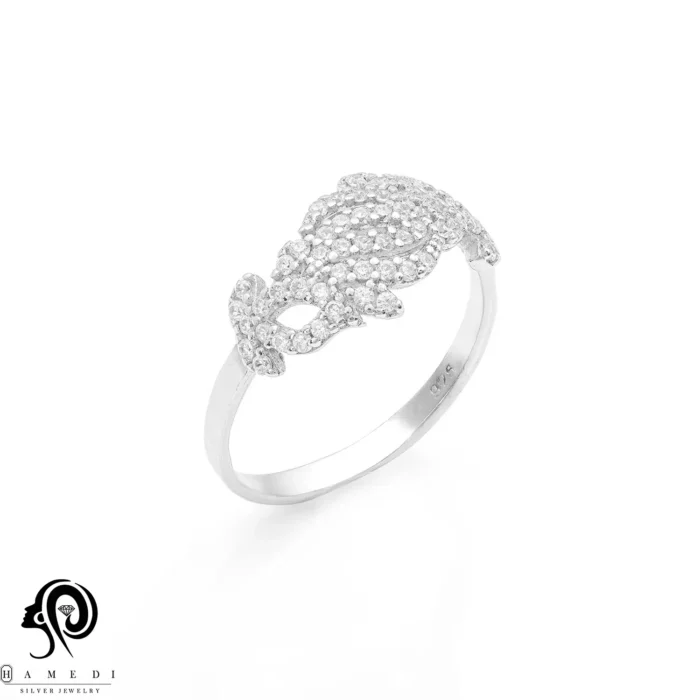 انگشتر نقره زنانه اسپرتی ساده مدل RI B73