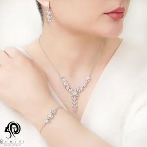 سرویس نقره شیک زنانه مجلسی مدل SIC D2