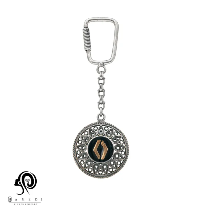 جاکلیدی مردانه نقره رنو مدل YE T10