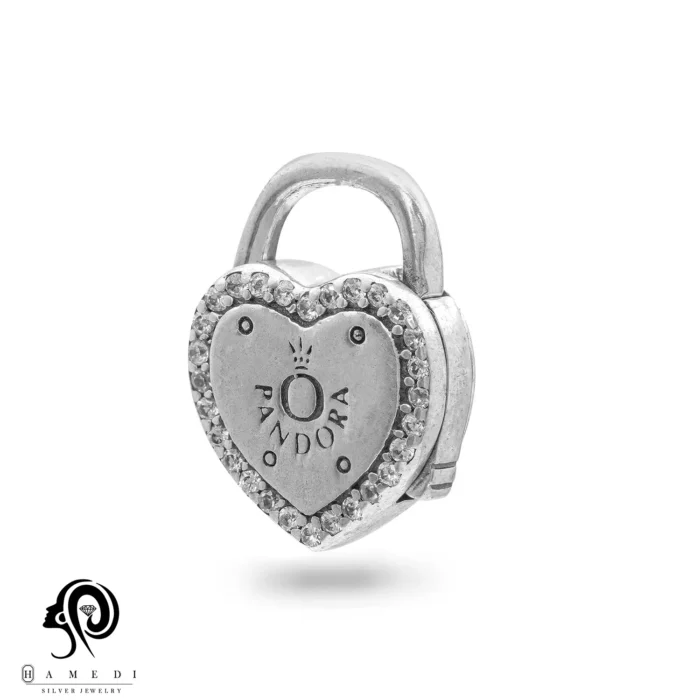 چارم پاندورا نقره طرح قلب مدل PCA 35
