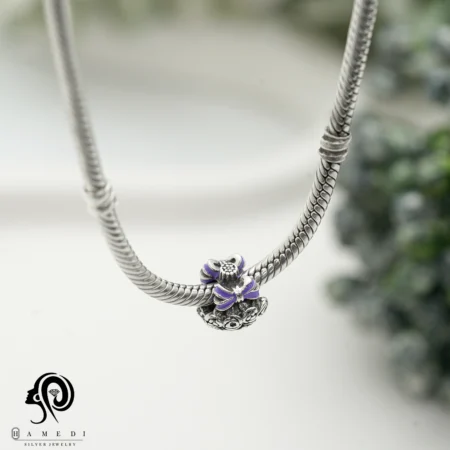 چارم پاندورا نقره طرح دسته گل PCH 104