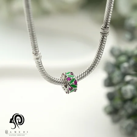 چارم دستبند پاندورا طرح گل مدل PCH 96