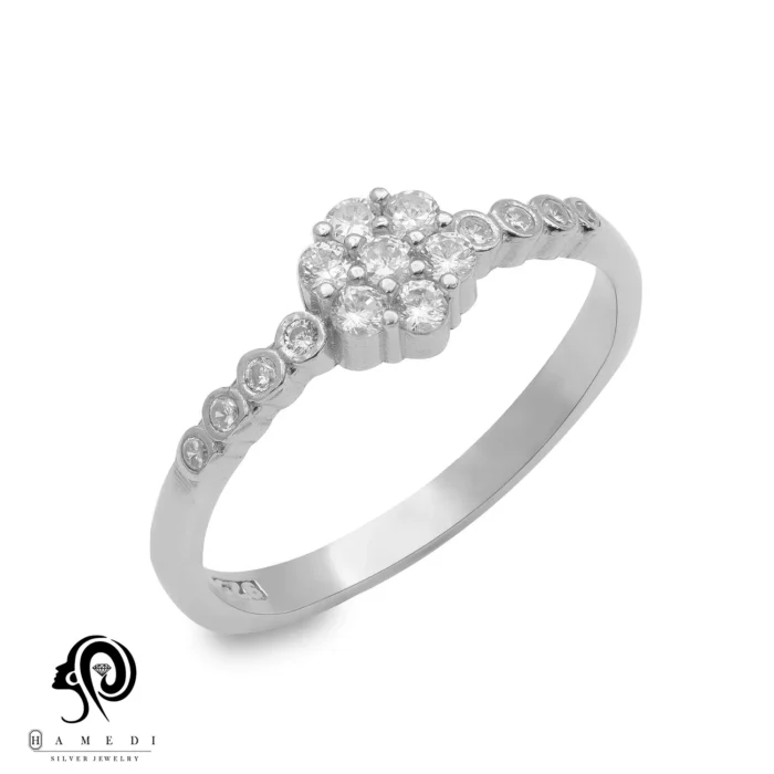 انگشتر نقره زنانه فلاور ظریف مدل RI F57