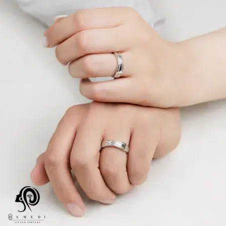 حلقه ست نقره زنانه و مردانه ورساچ RIS B28