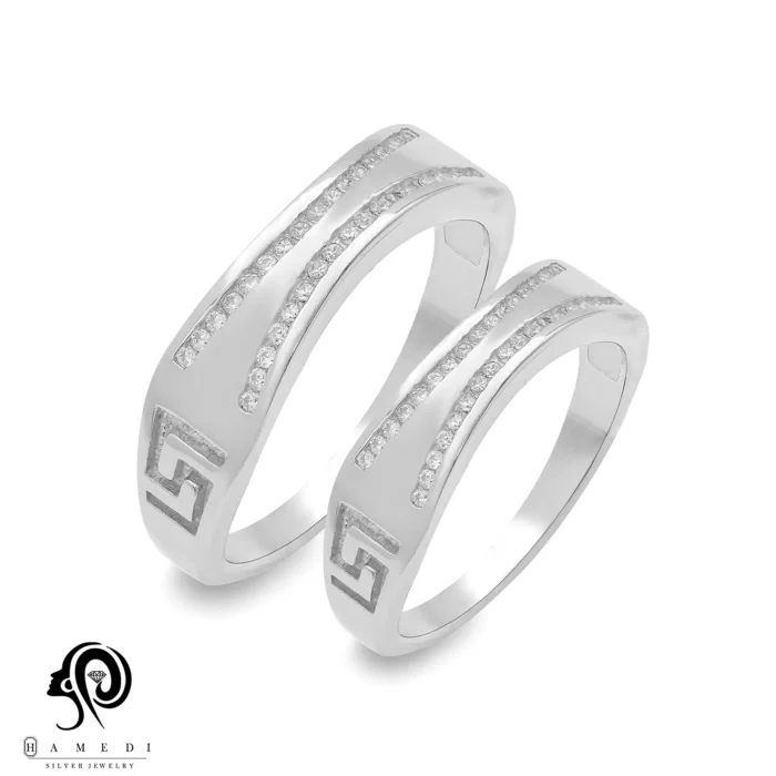 حلقه ست نقره زنانه و مردانه ورساچ RIS B28