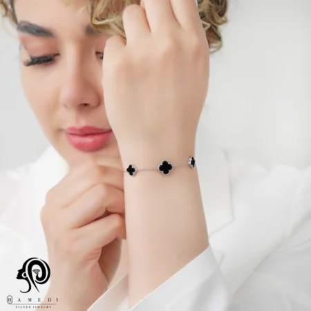 دستبند ونکلیف نقره زنانه اسپرتی مدل BEC C1 L