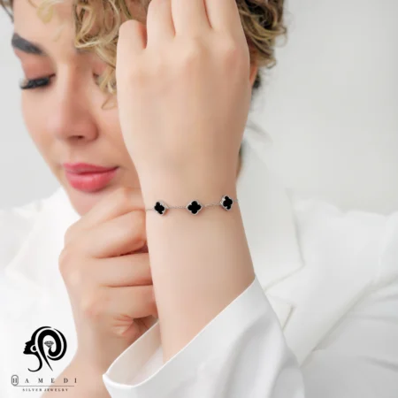 دستبند ونکلیف نقره زنانه اسپرتی مدل BEC C2 L