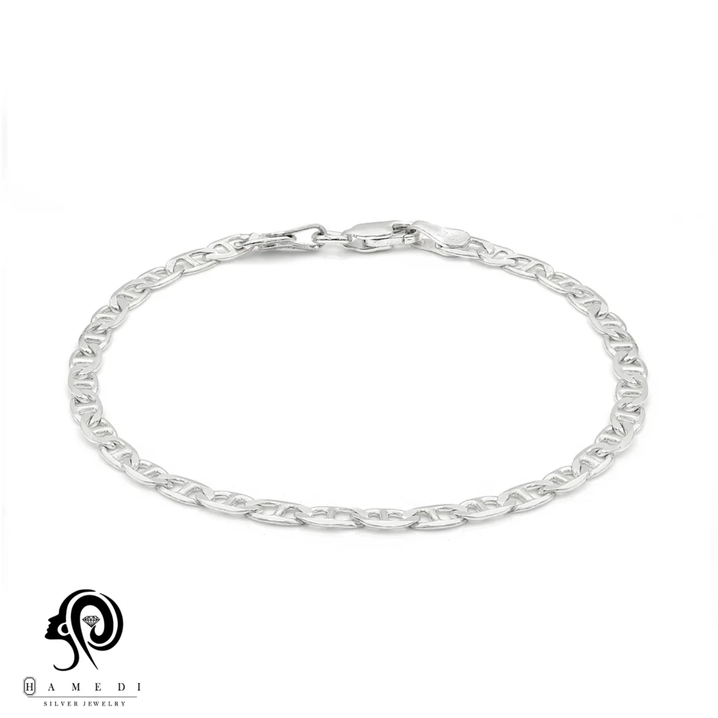 دستبند نقره مردانه ایتالیایی اسپرتی مدل BEM T44 L