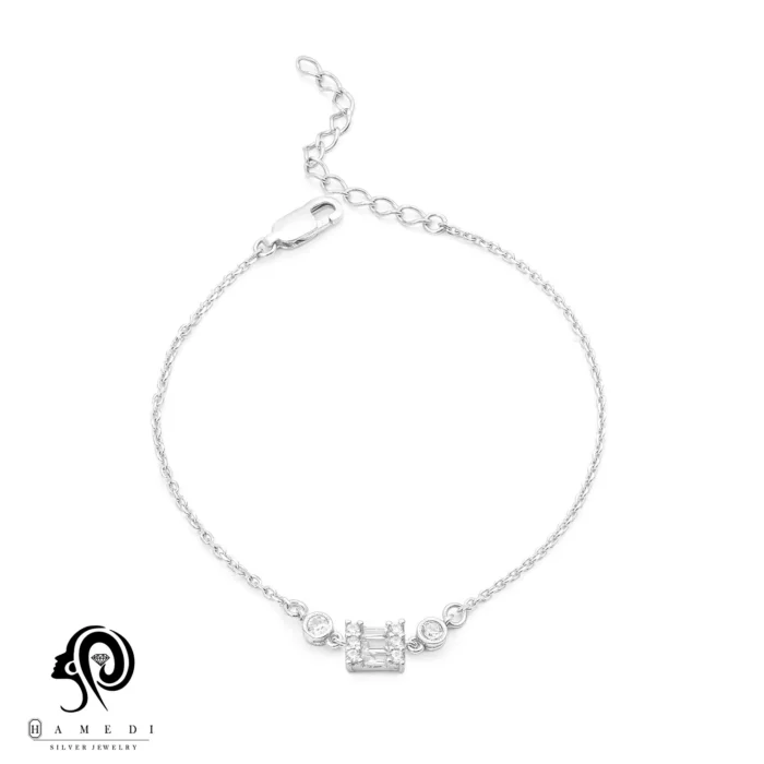 دستبند نقره زنانه زنجیری اسپرت مدل BIC E65