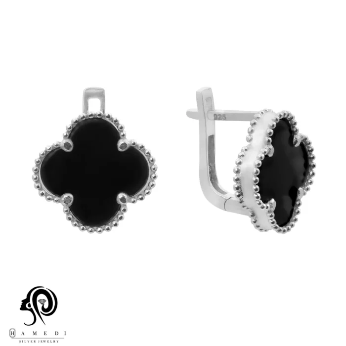 گوشواره نقره زنانه ونکلیف کلیپسی مدل EE C11 L