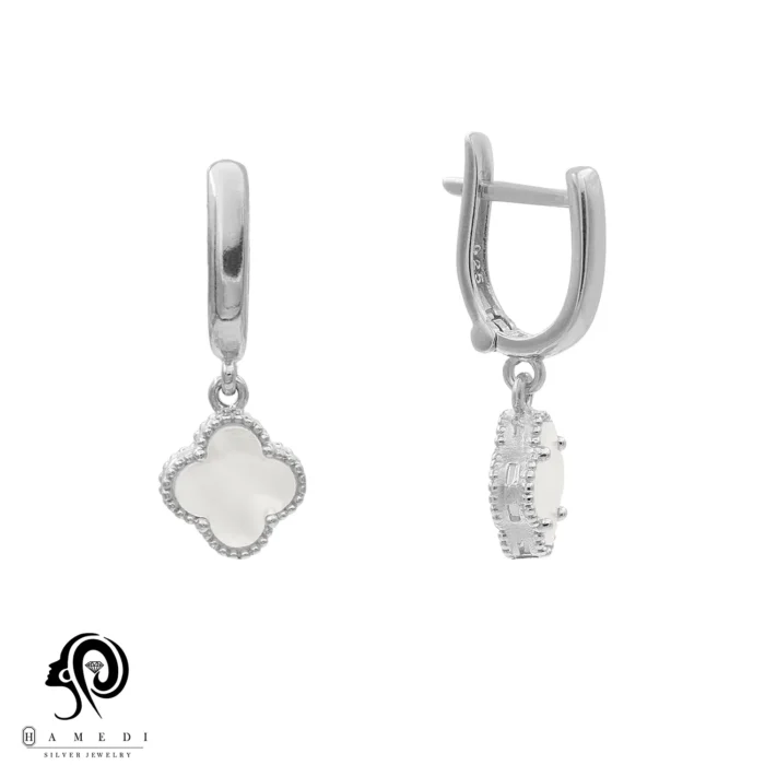 گوشواره نقره زنانه ونکلیف کلیپسی مدل EE C5