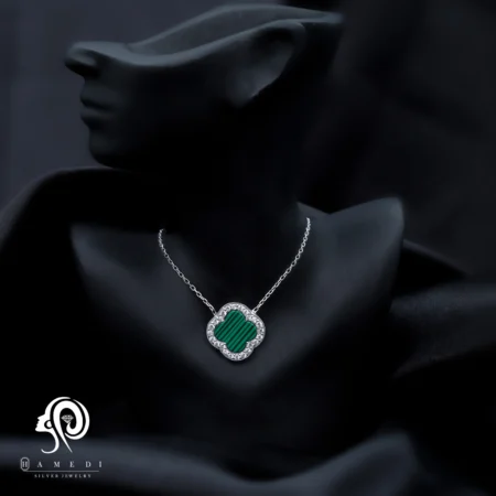 گردنبند نقره زنانه ونکلیف مدل KEC C28
