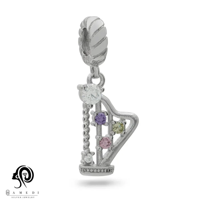 چارم پاندورا نقره چنگ (هارپ) مدل PCA 49