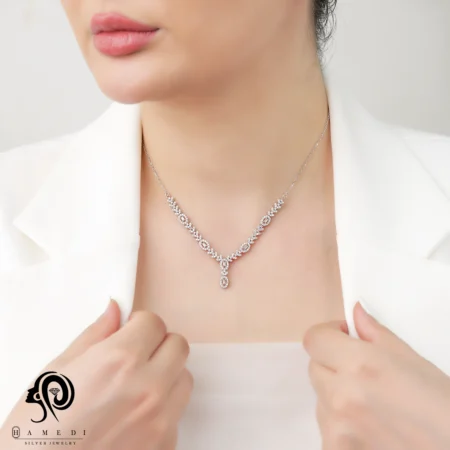 سرویس نقره شیک زنانه مجلسی مدل SIC E14