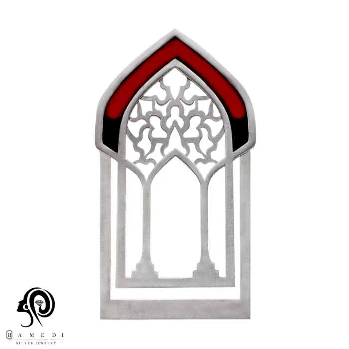 نشان کتاب نقره بوکمارک محراب ایرانی مدل BMIM 1 