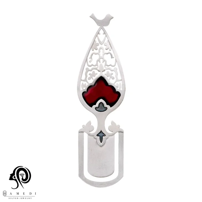 نشان کتاب نقره بوکمارک مرغ آمین مدل BMIM 6