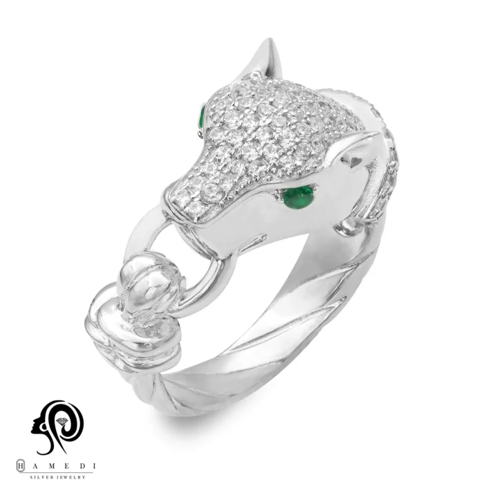 انگشتر نقره زنانه پنتر اسپرتی مدل RE B137