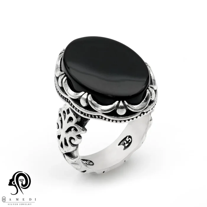 انگشتر نقره مردانه اونیکس اصل مدل RIM ON18