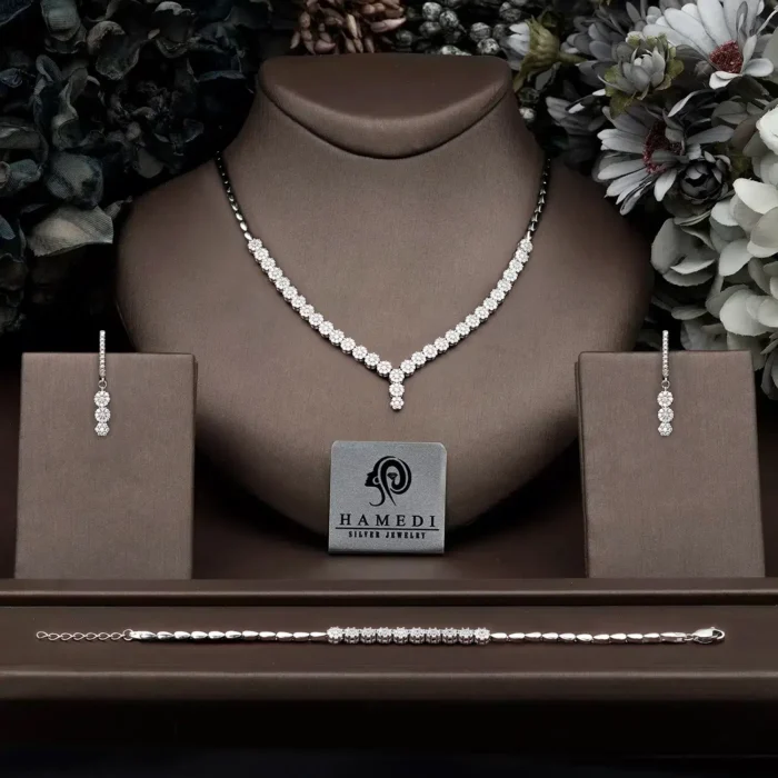 سرویس نقره زنانه فلاور مجلسی مدل SI F70