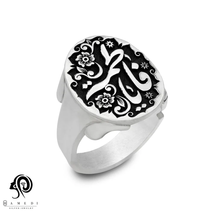 انگشتر نقره مردانه تراش یافاطمه مدل RIM T6