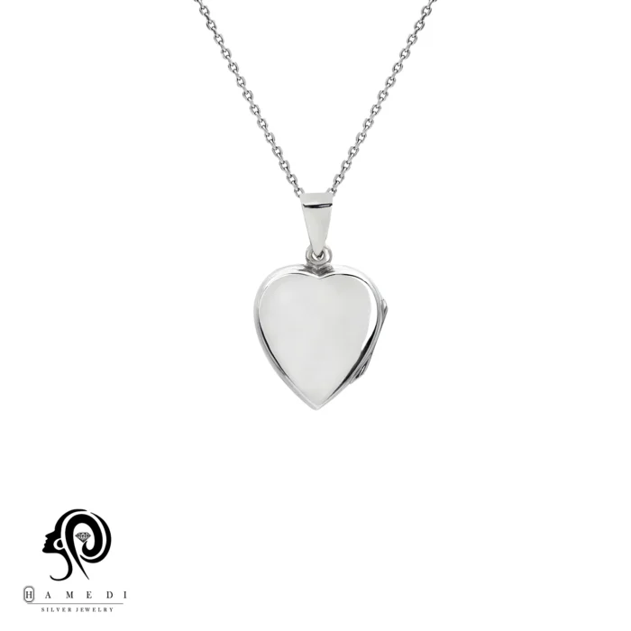 لاکت نقره زنانه طرح قلب مدل MEK T3