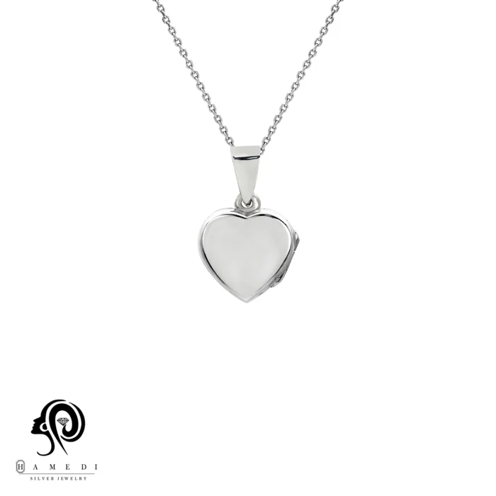 لاکت نقره زنانه طرح قلب مدل MEK T4