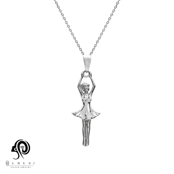 مدال نقره زنانه طرح بالرین مدل MI T23