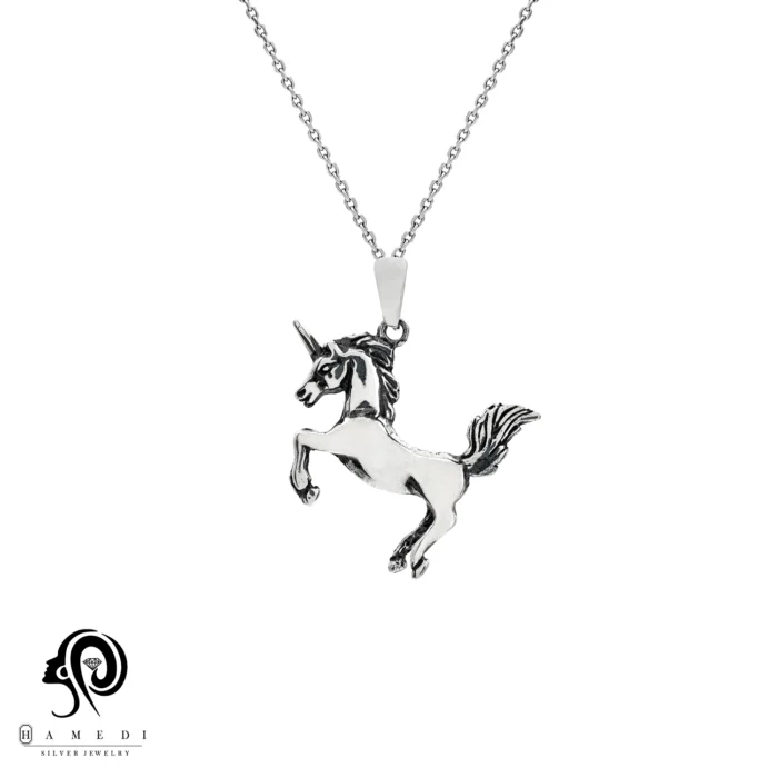 مدال نقره اسپرت اسب تک شاخ مدل MI T39