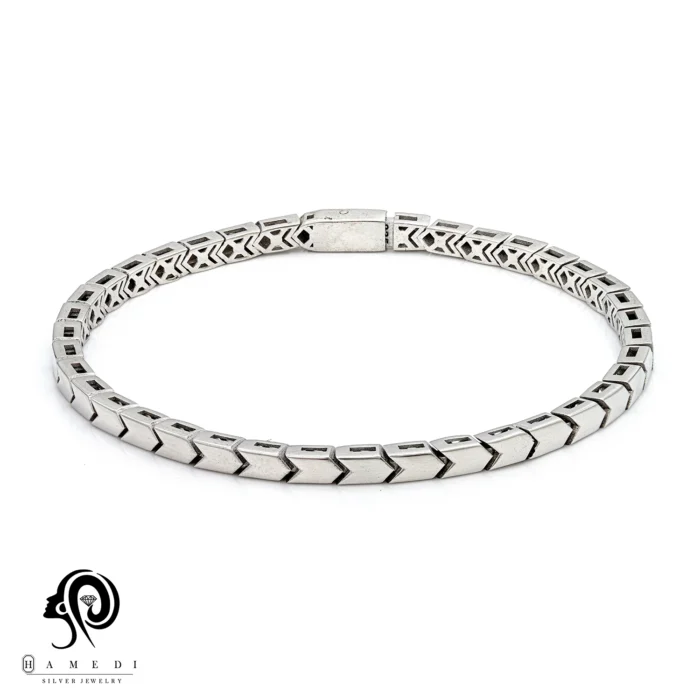 دستبند نقره زنانه تراش اسپرتی مدل BE T8