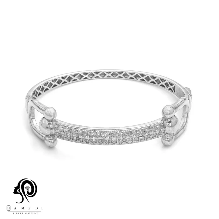 دستبند نقره زنانه النگویی تیفانی مدل BIG T2