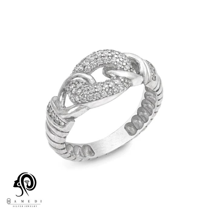 انگشتر نقره زنانه کارتیر جواهری مدل RI B154