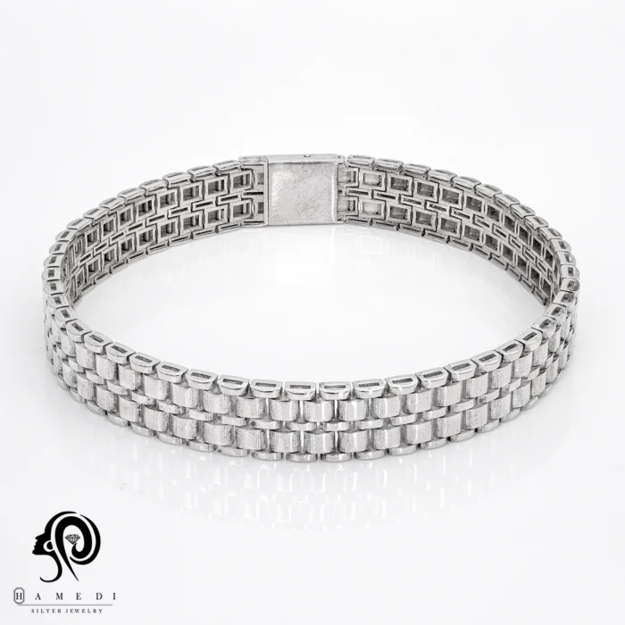 دستبند رولکس نقره زنانه اسپرتی مدل BE T10