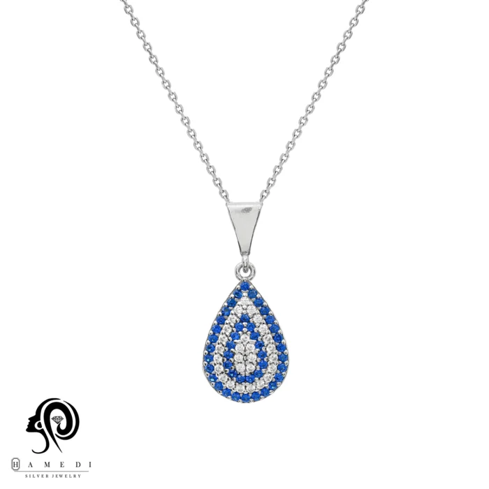 مدال نقره زنانه چشم نظر مدل MIH B17